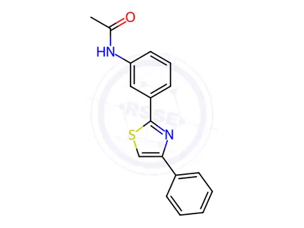 Chemical structure of N-[3-(4-Phenyl-1,3-thiazol-2-yl)phenyl]acetamide