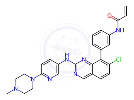 Chemical structure of Olafertinib Impurity 342