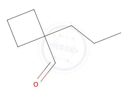 Chemical structure of 1-propylcyclobutane-1-carbaldehyde