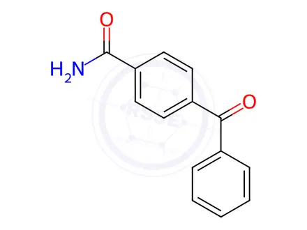 Chemical structure of N-(4-benzoylphenyl)acetamide