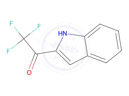 Chemical structure of Ethanone, 2,2,2-trifluoro-1-(1H-indol-2-yl)-(9CI)