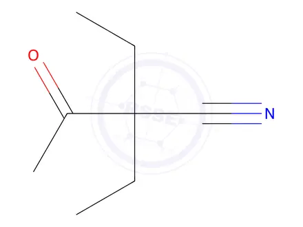 Chemical structure of 2,2-Diethyl-3-oxobutanenitrile