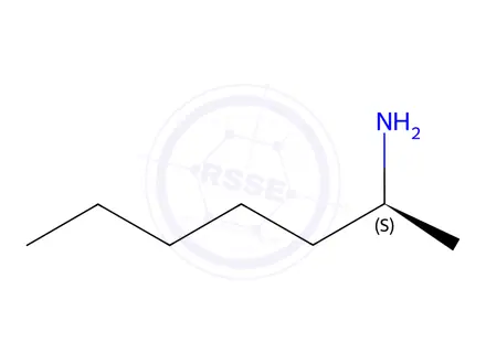 Chemical structure of (S)-(+)-2-Aminoheptane