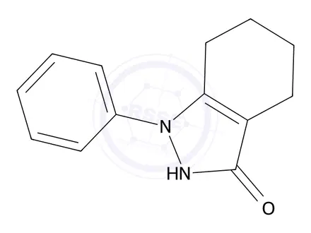 Chemical structure of 1-Phenyl-4,5,6,7-tetrahydro-1H-indazol-3(2H)-one