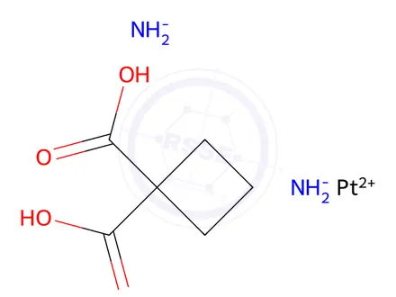Chemical structure of Carboplatin