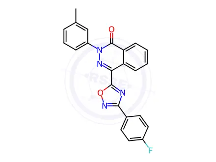 Chemical structure of 4-(3-(4-Fluorophenyl)-1,2,4-oxadiazol-5-yl)-2-(m-tolyl)phthalazin-1(2H)-one