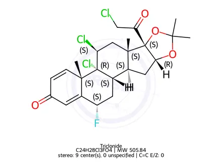 Chemical structure of Triclonide