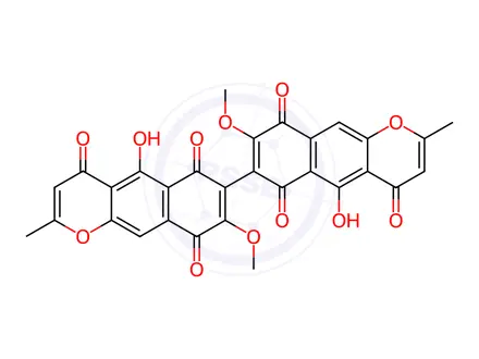 Chemical structure of Aurofusarin