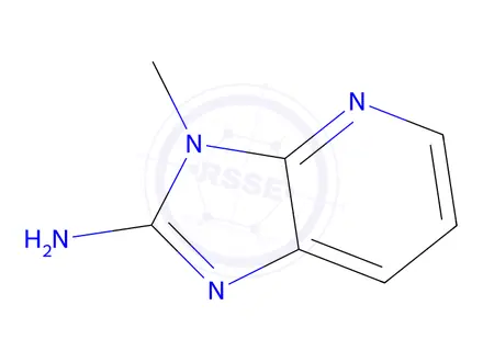 Chemical structure of 3-methyl-3H-imidazo[4,5-b]pyridin-2-amine