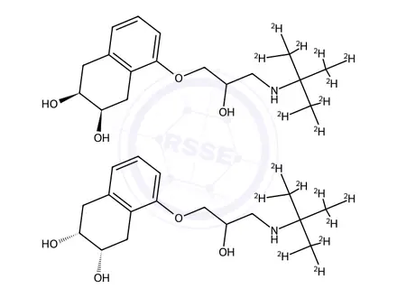 Chemical structure of Nadolol-d9