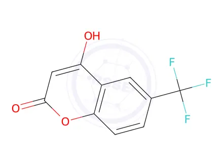 Chemical structure of 4-Hydroxy-6-(trifluoromethyl)-2H-chromen-2-one