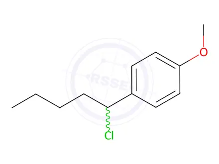 Chemical structure of 1-(1-Chloropentyl)-4-methoxybenzene