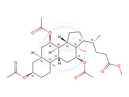 Chemical structure of Chenodeoxycholic acid Impurity N3
