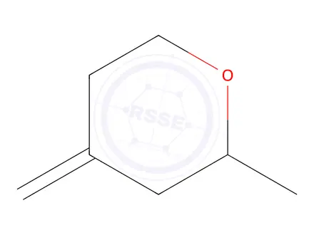 Chemical structure of 2-Methyl-4-methylenetetrahydro-2H-pyran