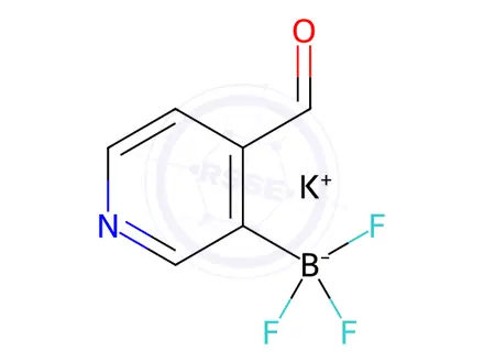 Chemical structure of Potassium trifluoro(4-formylpyridin-3-yl)borate