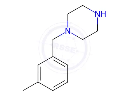 Chemical structure of 1-(3-Methylbenzyl)piperazine