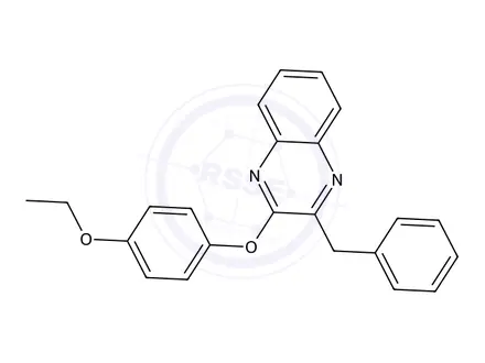 Chemical structure of 2-Benzyl-3-(4-ethoxyphenoxy)quinoxaline