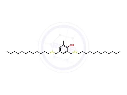 Chemical structure of 2,4-Bis((Dodecylthio)Methyl)-6-Methylphenol