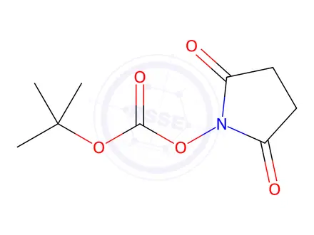 Chemical structure of N-succinimide Tert-butyl Carbonate