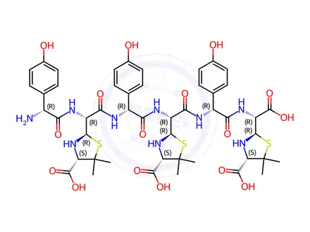 Chemical structure of Amoxicillin Impurity N (EP) (A Trimer)