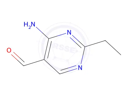 Chemical structure of 4-Amino-2-ethylpyrimidine-5-carbaldehyde
