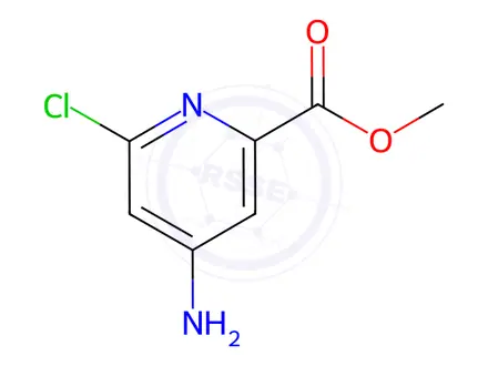 Chemical structure of Methyl 4-amino-6-chloropyridine-2-carboxylate