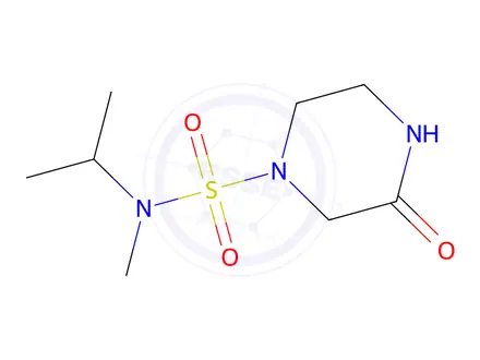 Chemical structure of n-Methyl-3-oxo-N-(propan-2-yl)piperazine-1-sulfonamide