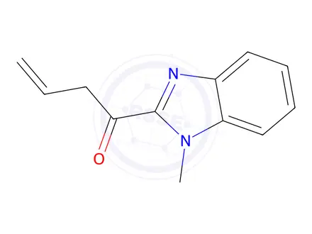 Chemical structure of 3-Buten-1-one,1-(1-methyl-1H-benzimidazol-2-yl)-(9CI)