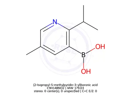 Chemical structure of (2-Isopropyl-5-methylpyridin-3-yl)boronic acid
