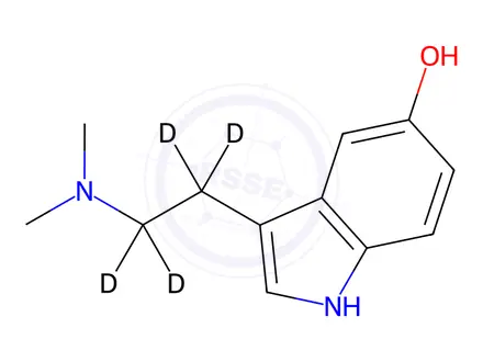 Chemical structure of Bufotenine-d4