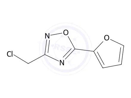 Chemical structure of 3-(chloromethyl)-5-(2-furyl)-1,2,4-oxadiazole