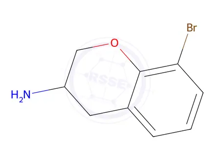 Chemical structure of 8-BROMO-CHROMAN-3-YLAMINE HYDROCHLORIDE