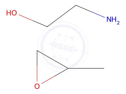 Chemical structure of Ethanol, 2-amino, polymer with methyloxirane
