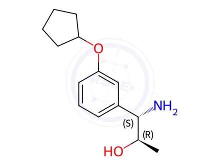 Chemical structure of (1S,2R)-1-AMINO-1-(3-CYCLOPENTYLOXYPHENYL)PROPAN-2-OL