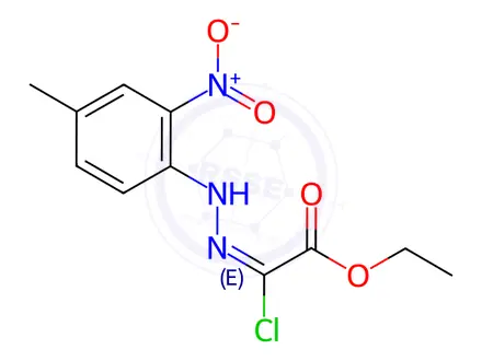 Chemical structure of Ethyl Chloro[2-(4-methyl-2-nitrophenyl)hydrazono]acetate