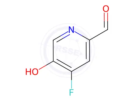 Chemical structure of 4-Fluoro-5-hydroxypicolinaldehyde
