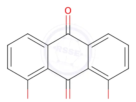 Chemical structure of 1,8-Bis(2-bromoethoxy)anthracene-9,10-dione