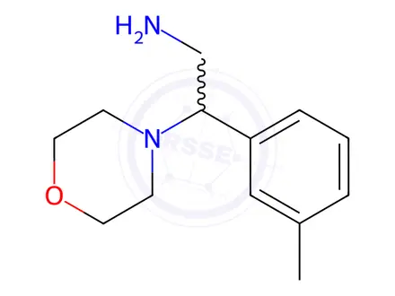 Chemical structure of 2-Morpholin-4-yl-2-m-tolyl-ethylamine