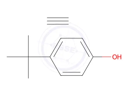 Chemical structure of Phenol, 4-(1,1-dimethylethyl)-, polymer with ethyne