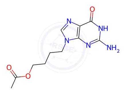 Chemical structure of Acetoxybutyl Aminopurine