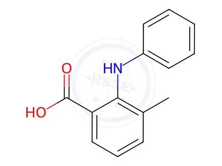 Chemical structure of 3-METHYL-2-PHENYLAMINO-BENZOIC ACID