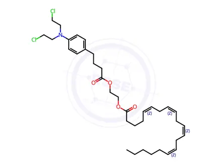 Chemical structure of chlorambucil-arachidonic acid conjugate