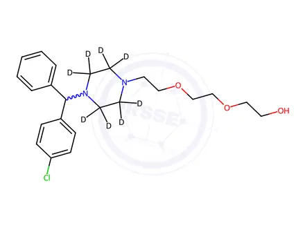 Chemical structure of Etodroxizine-d8