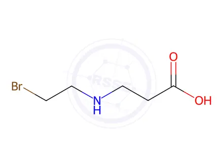Chemical structure of 3-((2-bromoethyl)amino)propanoic acid