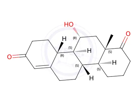 Chemical structure of 11α-Hydroxyestr-4-ene-3,17-dione