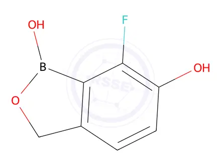 Chemical structure of 7-Fluorobenzo[c][1,2]oxaborole-1,6(3H)-diol