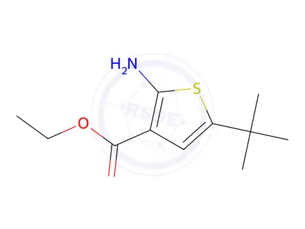 Chemical structure of Ethyl 2-Amino-5-tert-butylthiophene-3-carboxylate