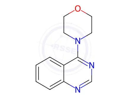 Chemical structure of 4-(Quinazolin-4-yl)morpholine
