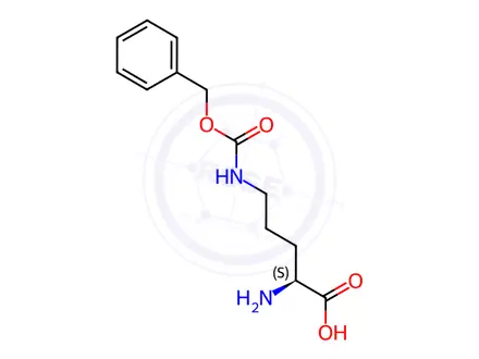 Chemical structure of H-Orn(Z)-OH