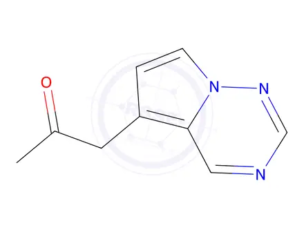 Chemical structure of 1-{pyrrolo[2,1-f][1,2,4]triazin-5-yl}propan-2-one